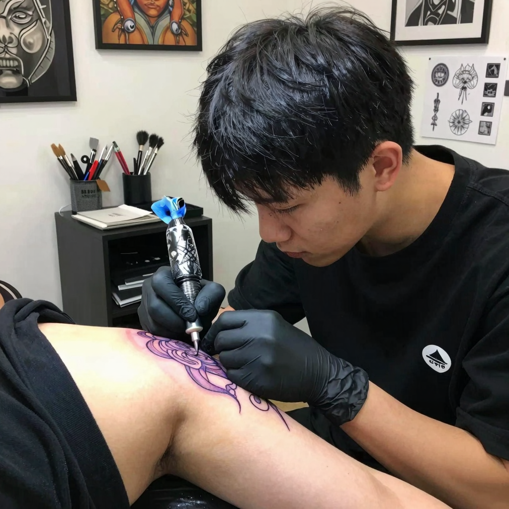 Tattoo Artist at Work