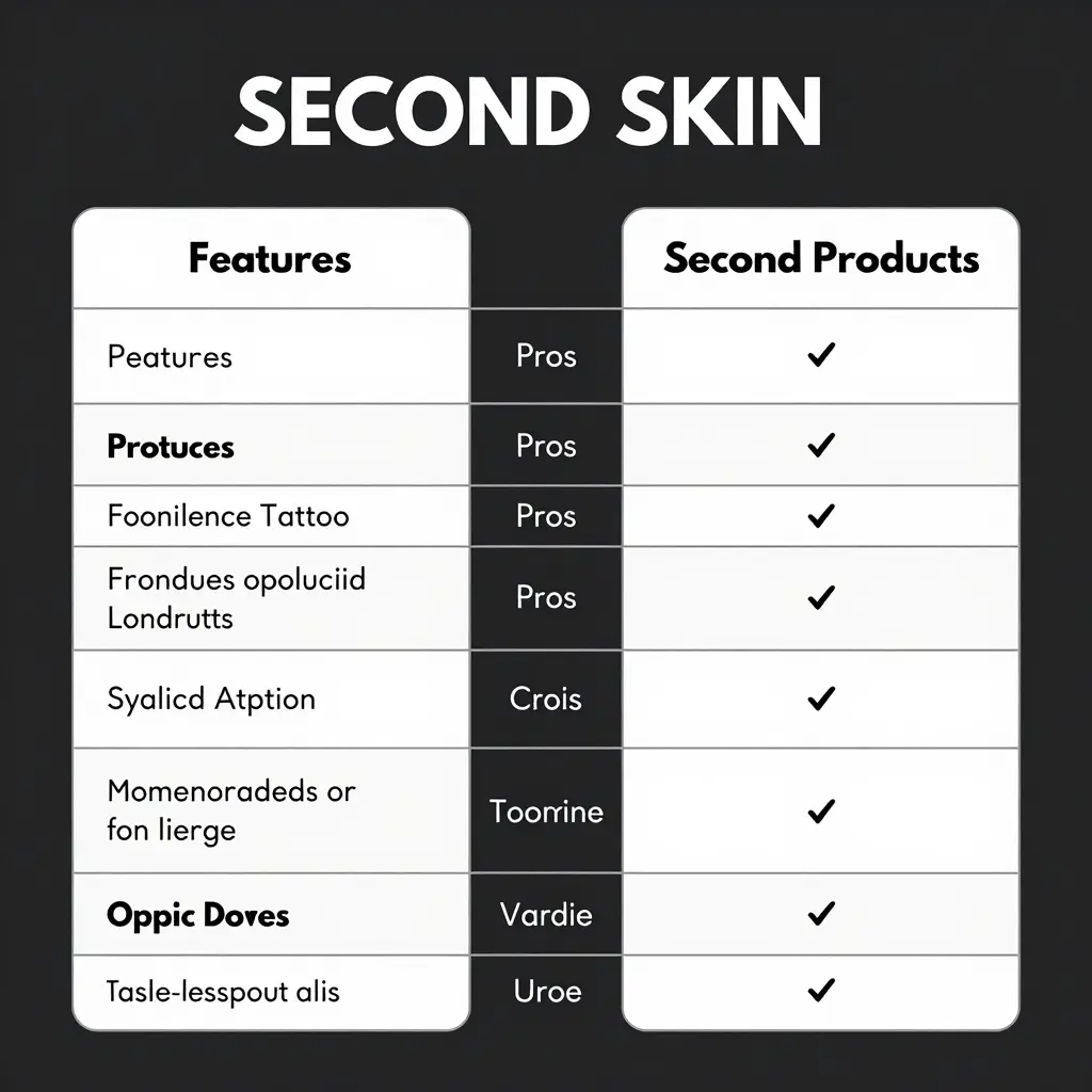 Second Skin Products Comparison