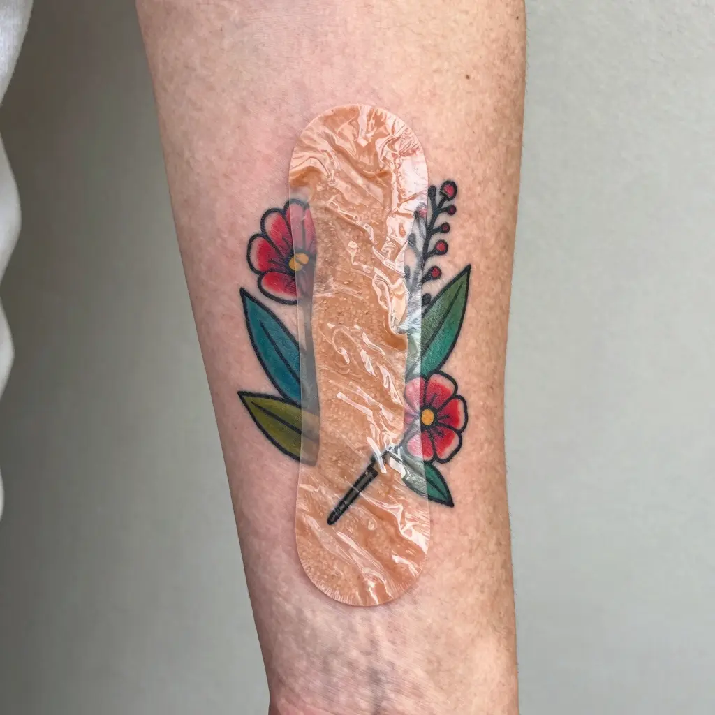 Tattoo Healing with Second Skin