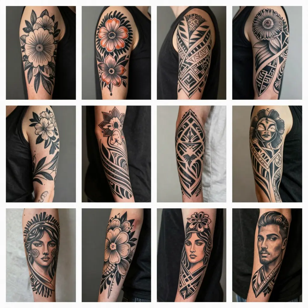 Various Sleeve Tattoo Designs