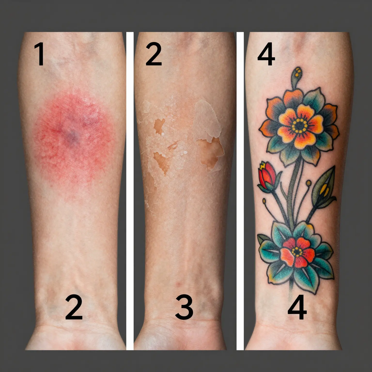Tattoo Healing Stages