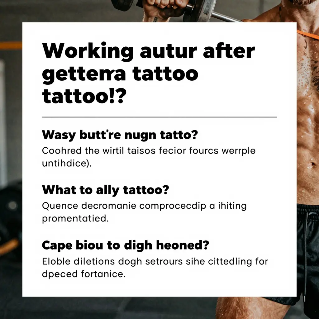 FAQ Section about Working Out After Getting a Tattoo